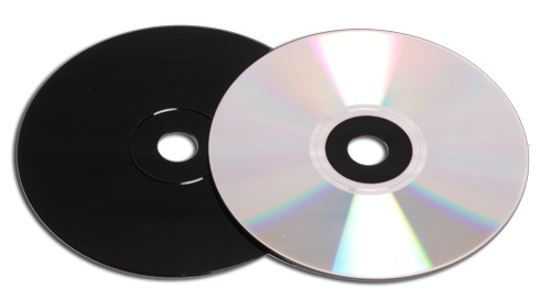 Silver CD-R Black