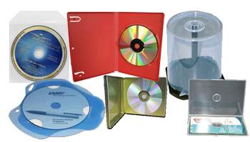 Übersicht CD und DVD Verpackungen